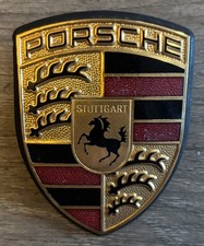 STUTTGART Porsche 991 559 211 01 OEM Hood Emblem 911 / Boxter / Macan / Cayman picture