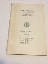 IOWA CORPORATION 1959 ANCIENT ARABIC ORDER NOBLES MYSTIC SHRINE + Shriners CO picture