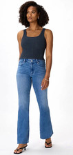 Quince Women’s Stretch Flare Jeans 32 Regular  in Seaside Blue Denim picture