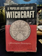 A Popular History Of Witchcraft 1973 Montague Summers 1st Edition Dust Jacket  picture