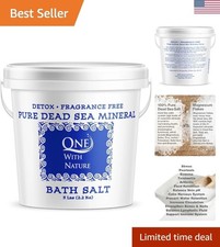 100% Pure Dead Sea Salt for Bath, 5lb Unscented. Dead Sea Salt is high in Ess... picture