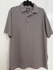 Men's Footjoy FJ Golf Polo Casual Shirt Polyester Spandex - XL picture