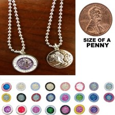 Beach Saint Small St. Christopher Necklace Medal - Penny Size Surf Necklace -New picture
