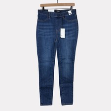 Judy Blue Pull On Skinny Jeans Womens 11/30 Medium Wash Blue Stretch High Waist picture