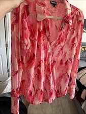Inc International Concepts Women's Floral Pink In Size Medium picture