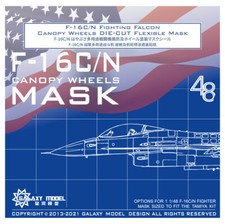 Galaxy C48029 1/48 F-16C/N Fighting Falcon Canopy Wheels Mask for Tamiya 61106 picture