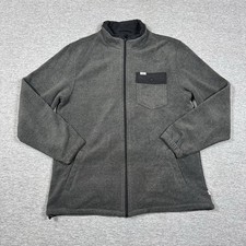 Katin Jacket Mens Size Large Gray Port Terry Fleece Full Zip Pockets Outdoor picture