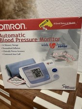 Omron Automatic Blood Pressure Monitor Arm Cuff Model HEM-711AC W/ AC & battery picture