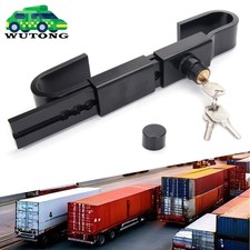 Steel Cargo Door Lock Shipping Container Lock w/3 Keys Heavy Duty Security Black picture