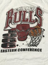Chicago Bulls T-Shirt Adult XL White 1966 Eastern Conference Ultra Game NBA @L6 picture