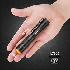 EverBrite Mini Pen Light, Rechargeable Pocket Pen Flashlight w/USB C Cable-Black picture