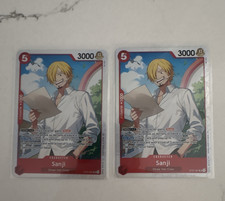 Bandai One Piece Card Game Sanji ST31-001 Red Character Regular Eng x2 picture