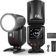 (D44238) NEEWER Z2PRO-N 76Ws TTL HSS Round Head Flash Speedlite Full Power Flash picture