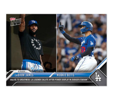 2023 Topps NOW #736 LeBron James Mookie Betts Dodgers Los Angeles Legends picture