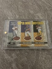 2000 Playoff Momentum SB Souvenirs Bradshaw Staubach Tarkenton With Lace Holes picture