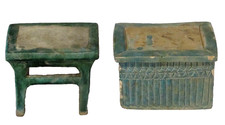 Antique Chinese Ming Pottery Altar Table Forms Mingqi c. 206 BC - 220 AD  4.5