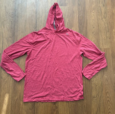 Tasc Performance Carrollton Lightweight Hoodie Mens Medium Red Bamboo Organic picture