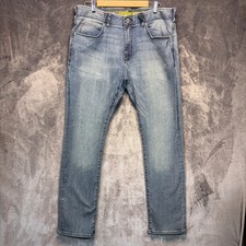 Lee Jeans Extreme Motion Mens Blue Slim Straight 36x32 Denim Casual Stretch picture