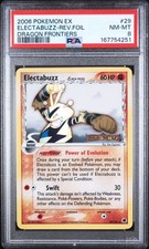 2006 POKEMON EX ELECTABUZZ-REV.FOIL DRAGON FRONTIERS #29 PSA 8 picture