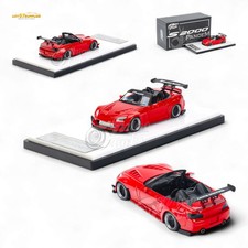 Microturbo Honda S2000 Roadster Pandem Rocket Bunny Aero Kit in Red 1:64 picture