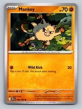 Mankey 090/182 Common Destined Rivals Pokemon Near Mint picture
