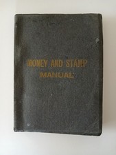 Antique Numismatic Philatelic Book 1900s US Coins Stamps Confederate Currency picture
