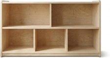  Kids Bookshelf, Montessori Front Facing Toddler Bookcase 5 Tier | Solid hardwoo picture