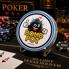 New Bomb Pot Button- Large Heavy-Duty Poker Table Accessory For Texas Hold'Em picture