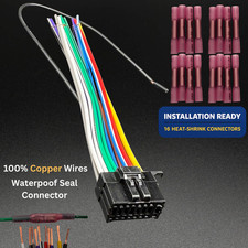 POWER WIRE HARNESS FOR KENWOOD DPX-503BT DPX503BT Kit With Connectors picture