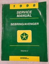 1998 Sebring Avenger FACTORY SERVICE MANUAL VOLUME 2 OEM picture