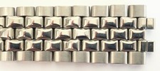 Vintage JB Champion Brick Links St.Steel Wrist Watch Band NO end pieces 17.0mm picture