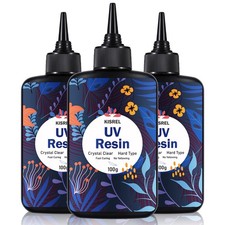 KISREL UV Resin 300G - Upgraded UV Resin Kit, Hard Type Crystal Clear picture