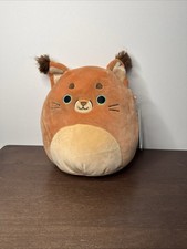 Squishmallows 12” Ferraz Caracal Cat Plush Kellytoy Brown Rare NWT picture
