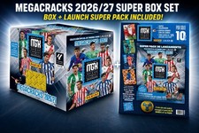 Panini Megacracks LaLiga 2026/27 Box 50 Packs + Binder 25TH Anniversary FreeShip picture