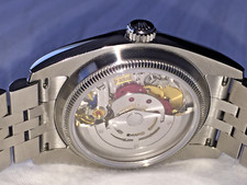 Sapphire Caseback for Rolex Date Just 1600, 1601, 1603 Exhibition Back picture