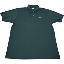 Lacoste Men's Green SS Polo Shirt 100% Cotton Classic Fit Iconic Logo, Size 6 picture