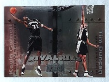 1999-00 Skybox Metal Rivalries Kevin Garnett, Tim Duncan #5R San Antonio Spurs  picture