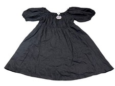 NWT Pomander Place Tuckernuck XXL Off-Shoulder Black Dress Puff Sleeves (X913) picture