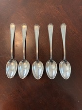 Five Antique Durgin-Gorham Fairfax Sterling Silver Teaspoons 5 5/8