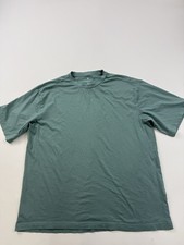 H&M Shirt Mens Medium Green Relaxed Fit 100% Cotton Basic Crewneck Tee picture