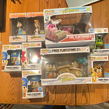 Funko Pop The Flintstones Lot of 9 Fred Flintmobile Wilma Betty Barney LE picture