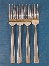 4 Mikasa EVERETT Dinner Forks 18/10 Glossy Stainless Steel 8 Inches picture