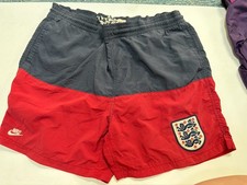 England Remake Football Shorts Multicolor Nike Polyester Mens Size L picture