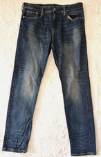 H&M &Denim Slim Fit Light Wash Blue Jeans Mens 36x32 Coupe Etroite picture