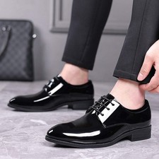Men's Shoes Business Dress Shoes Men's All-match Fashion British Trendy Groom Sh picture