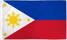 3x5 Philippines Flag Filipino Philipines Country Banner Pennant Indoor Outdoor picture
