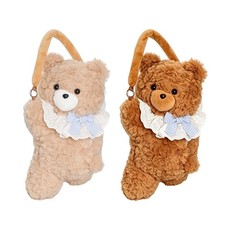 1pc Cute Bear Tissue Box Cover Hanging Plush Tissue Box Holder for Car picture