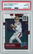 Graded 2022 Panini Donruss Optic Brock Purdy #277 Rookie RC Card PSA 10 picture