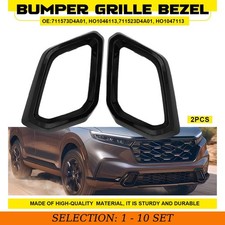 2-20X For Honda CR-V 2023-2025 Fog Light Cover Bezel Trim Front Left Right Black picture
