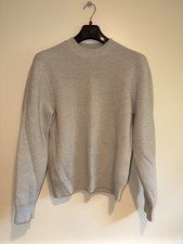 Aime Leon Dore Ribbed Knit Crewneck Sweater Mens Size L Heather Grey ALD picture
